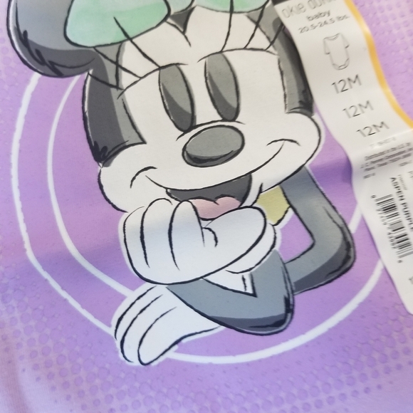 Disney baby Minnie Mouse lavender purple onesie size 12 mo NWT - Picture 12 of 12